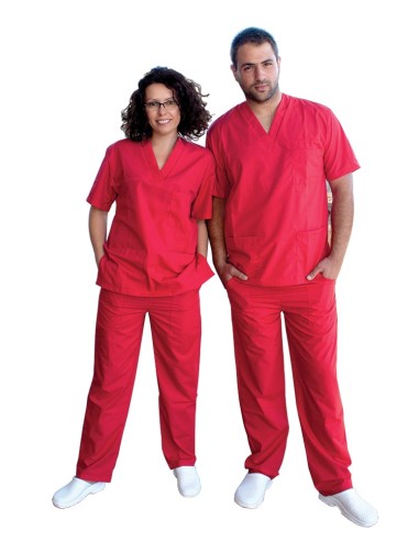 Медицински комплект унисекс модел 078586 в червен цвят