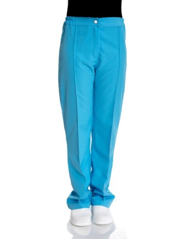 ДАМСКИ МЕДИЦИНСКИ КОСТЮМ МОДЕЛ SONYA (бяло с тюркоаз)