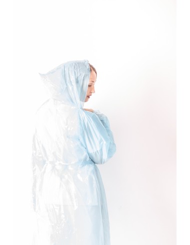 Манта с качулка за еднократна употреба