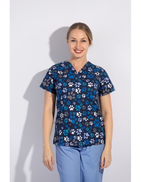 Дамска медицинска туника модел BAMBINA (лапички)