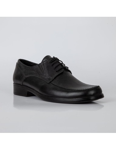 Мъжки кожени обувки 3006 в черен цвят