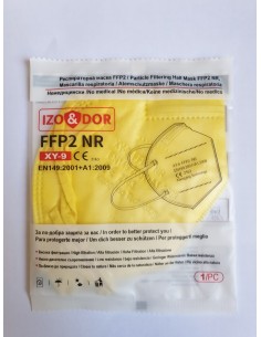 Сгъваема маска за дихателна защита N95 FFP2- жълта 2