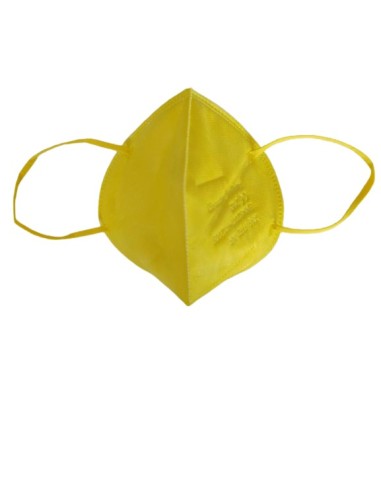 Сгъваема маска за дихателна защита N95 FFP2- жълта