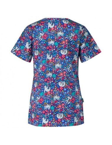 Дамска вталена туника за работа модел BAMBINA (ленивци)