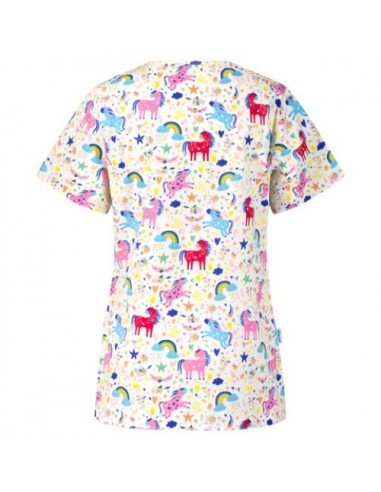 Дамска вталена туника за работа модел BAMBINA (еднорог)