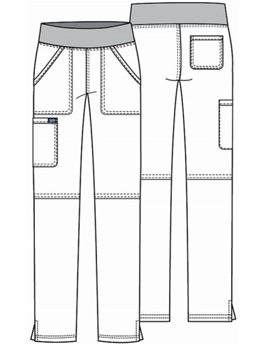 Медицински панталон CORE STRETCH WWE110 бял