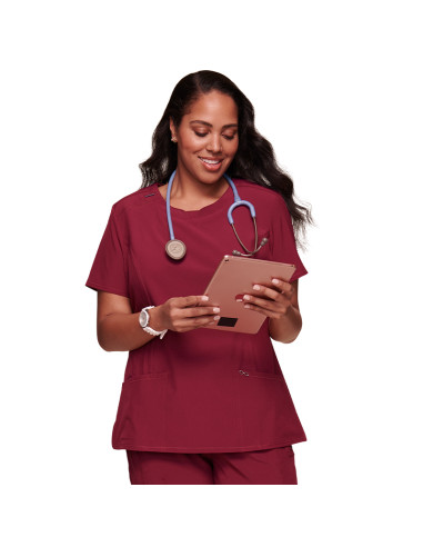 Медицинска туника INFINITY CKE2624A- бордо