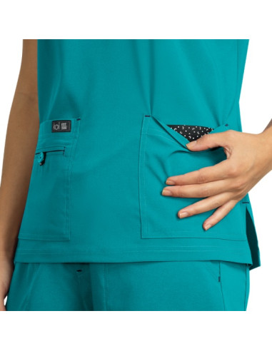 Медицинска туника BASICS 373- тюркоаз