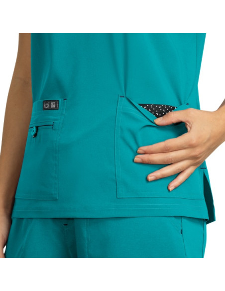 Медицинска туника BASICS 373- тюркоаз