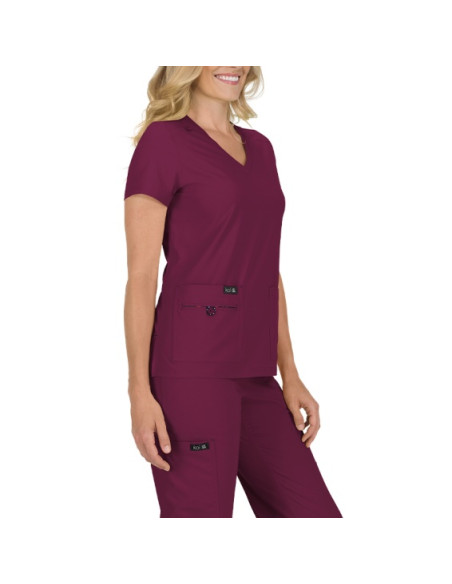 Медицинска туника BASICS 373- бордо
