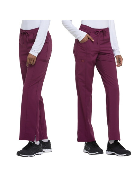 Дамски медицински панталон DICKIES DKE010 - виненочервен