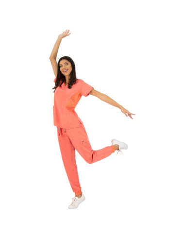 Медицинска туника JUSTINA- корал