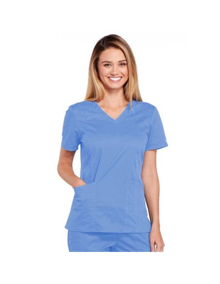 Медицинска туника CORE STRETCH WWE4710 - светло син