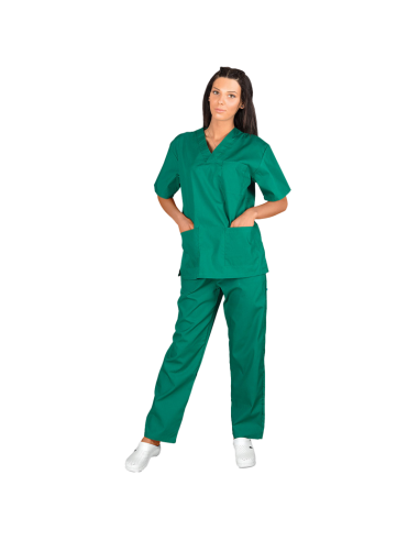 Комплект медицинска туника с панталон M3- зелен