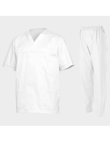 Комплект медицинска туника с панталон М3 - бял