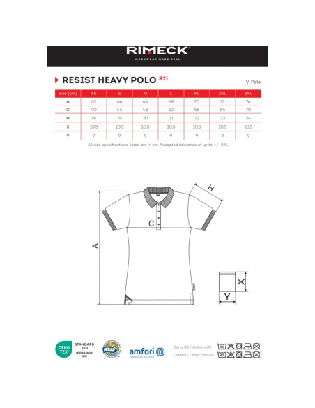 Дамска тениска с  поло яка RESIST POLO R21- бяла