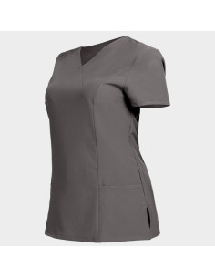Дамска медицинска туника NOBBY- тъмно сива 2