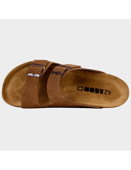 Мъжки чехли LEON MAN BROWN