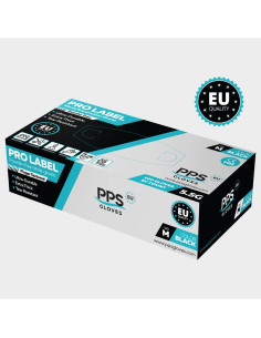 Еднократни ръкавици от нитрил PPS NITRILE BLACK PF 5.5G