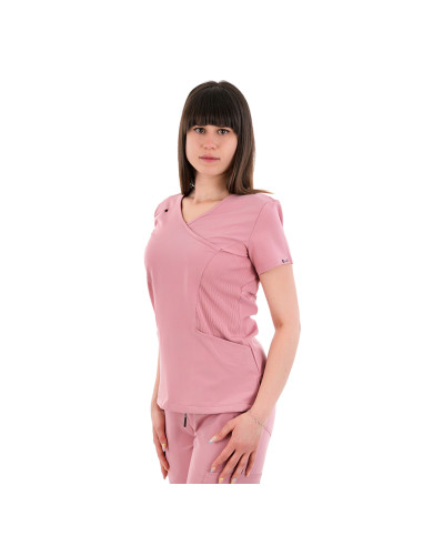 Медицинска туника JUSTINA- розова
