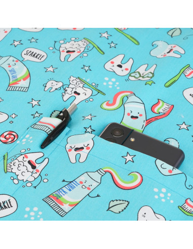 Медицинска туника BAMBINA- сини зъби