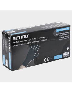 Еднократни ръкавици от нитрил SETINO NITRILE BLACK STRONG