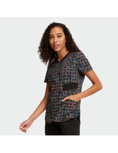 Медицинска туника INFINITY CK771 с цветен принт на сърца 2