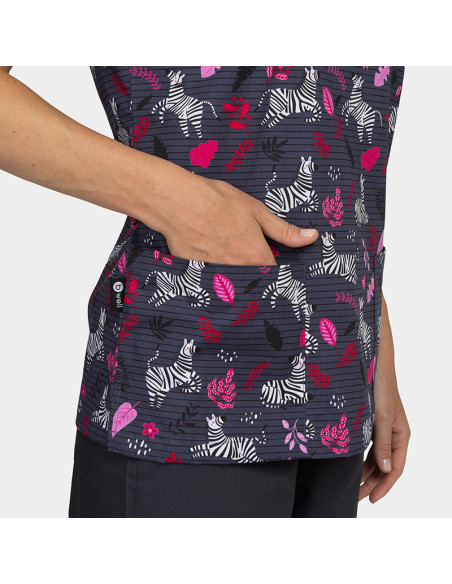 Медицинска туника BAMBINA на зебри