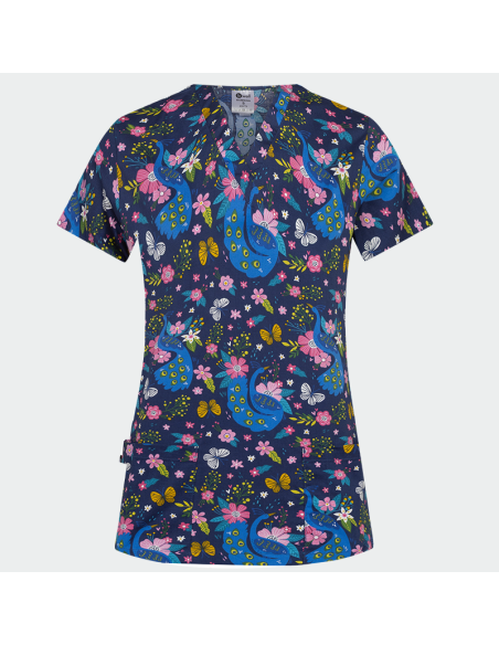 Медицинска туника BAMBINA на пауни