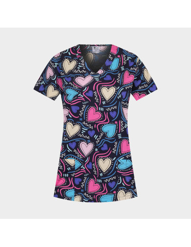 Медицинска туника BAMBINA на сърца