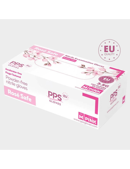 Нитрилни ръкавици PPS ROSE SAFE PF без пудра