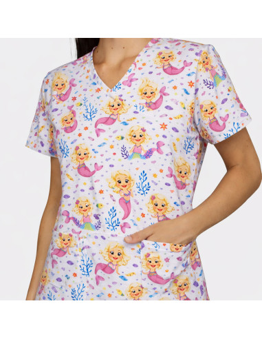 Медицинска туника ISABELLA - Mermaids